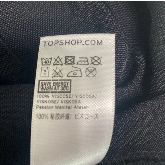 Topshop Black Sleeveless V Neck Crisscross Flowy Top Women Size 6 - Picture 5 of 9